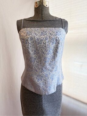 Vtg Dave & Johnny button-back bustier-style top